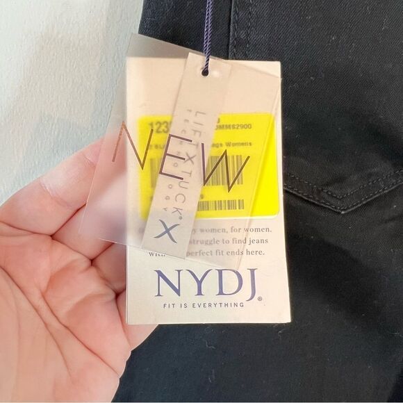 NWT NYDJ Marilyn Straight Leg Jeans in Black 2 - Picture 6 of 7